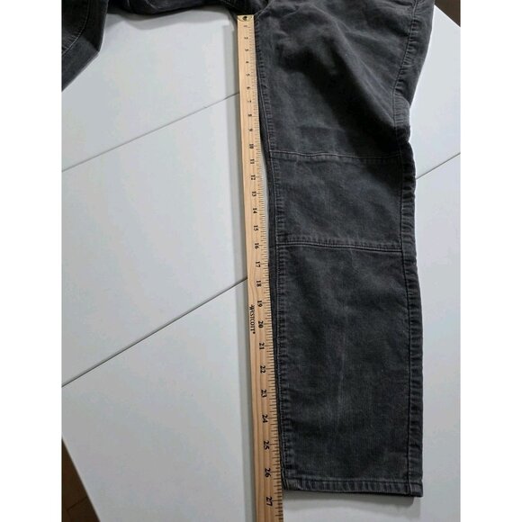 Ann Taylor Loft Pants Womens 12 Gray Corduroy Modern Skinny Ankle Cotton Stretch - Picture 6 of 16